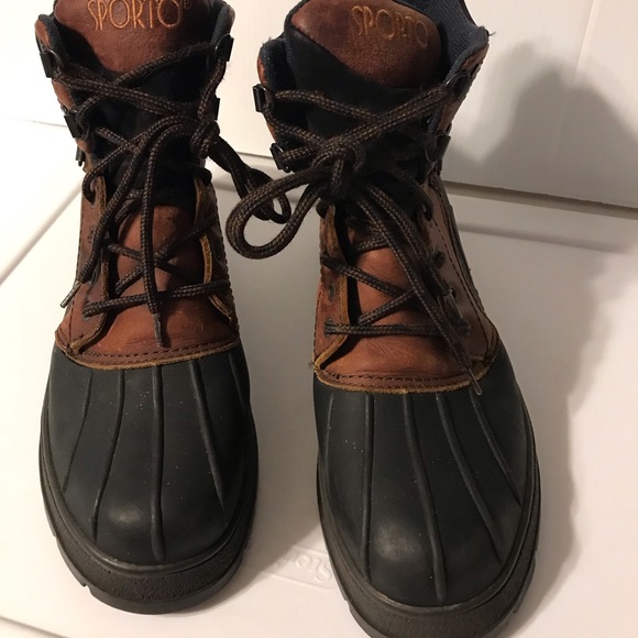 Sporto duck boots thin insulation Thermolite women’s size 11M - Picture 3 of 10